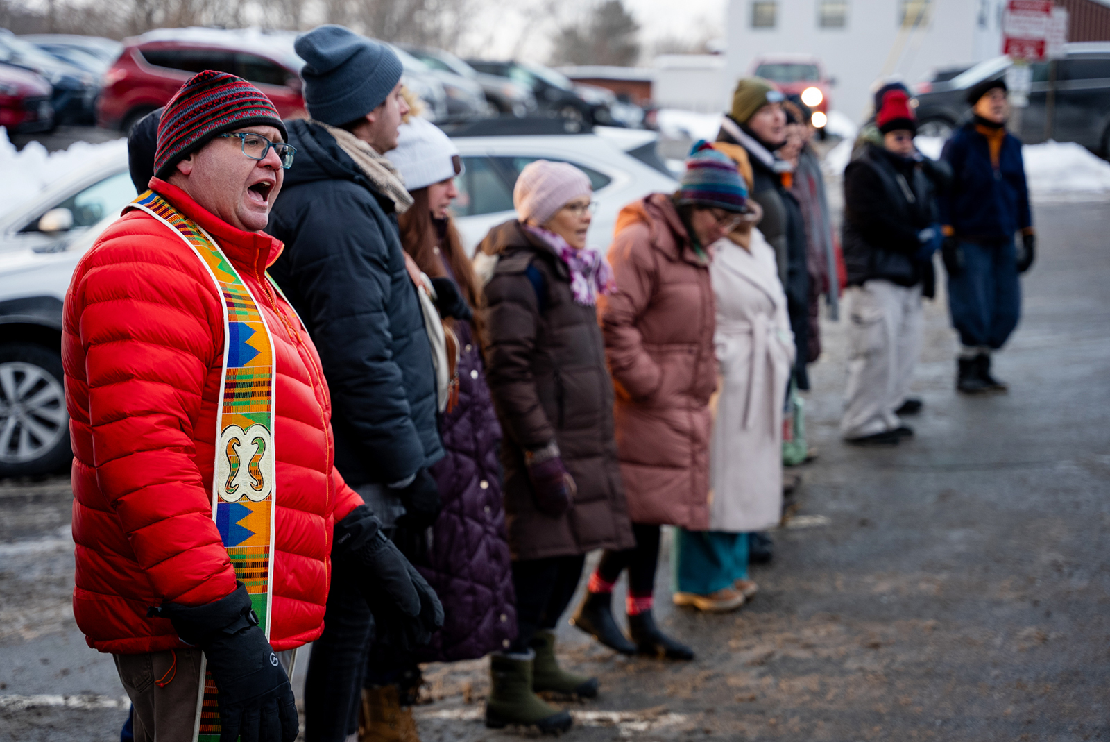 Maine clergy form spiritual 'shield' outside workplaces to protect immigrants from ICE