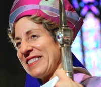 Episcopal Presiding Bishop Katharine Jefferts Schori has maintained her pressures of leading the Episcopal Church
through turbulent times. Religion News Service photo courtesy Episcopal
Life Online.


