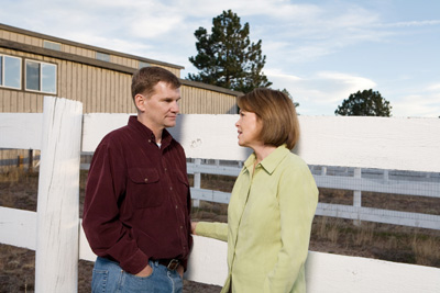 (RNS) Former evangelical leader Ted Haggard, seen here with his wife Gayle in the HBO documentary ``The Trials of Ted Haggard,'' is starting a new church in Colorado Springs, despite the wishes of members of his former spiritual counseling team. Religion News Service file photo courtesy Nora Feller/HBO. 