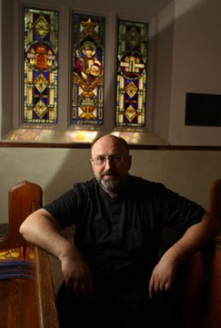 (RNS4-JUL13) The Rev. Viktor Markovic of  St. Francis of Assisi Church in Ridgefield Park, N.J., spoke no English when he arrived in the U.S. from his native Croatia in 2001 and can now communicate with most parishioners. For use with RNS-FOREIGN-PRIESTS, transmitted July 13, 2010. RNS photo by John O'Boyle/The Star-Ledger. 