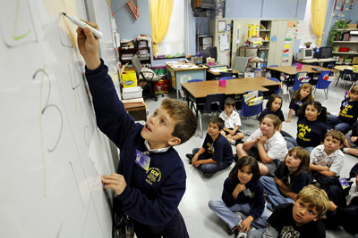 (RNS2-NOV30) Catholic officials are worried about declining enrollment at Catholic schools in New Orleans and nationwide, including Our Lady of Divine Providence School in Metairie, La. For use with RNS-CATHOLIC-SCHOOLS, transmitted Nov. 30, 2010. RNS photo by Brett Duke/The Times-Picayune. 