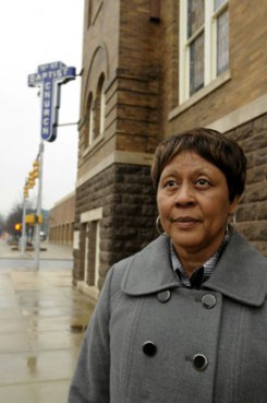 (RNS1-FEB4) Carolyn McKinstry has written a new book about her childhood at Albama's historic Sixteenth Street Baptist Church, which was bombed by the Ku Klux Klan in 1963. For use with RNS-AUTHOR-BOMB, transmitted Feb. 4, 2011. Religion News Service photo by Beverly Taylor/The Birmingham News. 