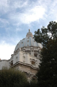 Roman Catholic leaders in Italy are in a bind about Prime Minister Silvio Berlusconi's moral and political troubles. Religion News Service file photo of St. Peter?s Basilica, Vatican City, by Rene Shaw. 