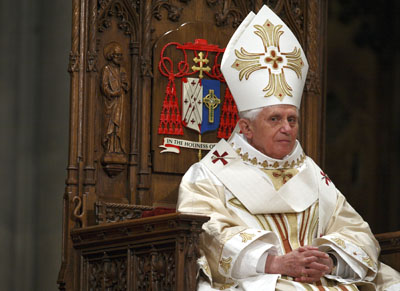 (RNS) The Vatican and Pope Benedict XVI, seen here at St. Patrick's Cathedral in New York in 2008, have instructed dioceses worldwide to prepare "guidelines" for handling sex abuse by May 2012. Religion News Service file photo by Jin Lee/Staten Island Advance. 