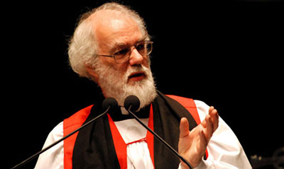 (RNS6-SEPT26) Archbishop of Canterbury Rowan Williams is spiritual leader of the Anglican Communion. Religion News Service file photo. 