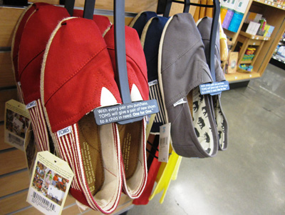 (RNS1-JUL14) The founder of TOMS shoes apologized for agreeing to appear on a Focus on the Family radio show, raising questions about how much room consumers are willing to give a CEO's religious beliefs and activities. For use with RNS-CULTURE-WARS, transmitted July 14, 2011. RNS photo by Nicole Neroulias. 