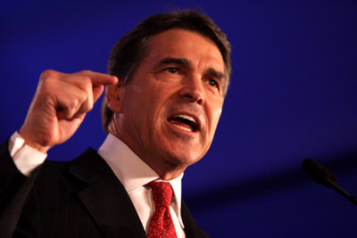(RNS1-SEPT22) Texas Gov. Rick Perry has drawn the support of several elder statesmen within the social conservative movement. For use with RNS-EVANGEL-PERRY, transmitted Sept. 22, 2011. Photo courtesy Gage Skidmore. 