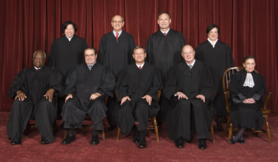 Members of the U.S. Supreme Court heard arguments on Oct. 5 in a case that pits government anti-discrimination law against the autonomy of religious groups to hire and fire employees on the basis of religion. Photo courtesy U.S. Supreme Court