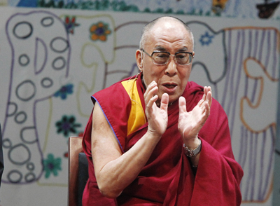 The Dalai Lama speaks in 2011 at the Newark Peace Education Summit in Newark, N.J., where Nobel laureates compared different visions of nonviolence and reconciliation. Photo by Robert Sciarrino/The Star-Ledger.