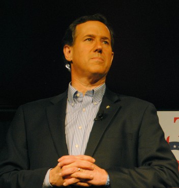 Presidential candidate Rick Santorum campaigns in Spokane, Wash. 
