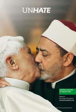 The Vatican announced on Tuesday (May 15) it had settled a lawsuit against Italian clothing group Benetton for using an image of Pope Benedict XVI in one of its advertisement campaigns.  The ad featured Pope Benedict XVI kissing Egyptian cleric Sheikh Ahmed Mohamed El-Tayeb. 