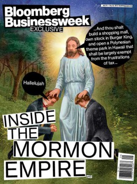 Bloomberg Businessweek cover: 'Inside the Mormon Empire'. 