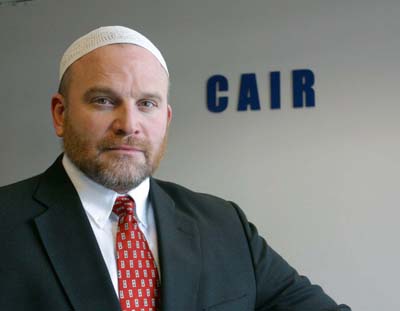Ibrahim Hooper, communications director for the Council on American-Islamic Relations, was one of two original staffers who started the civil rights group 10 years ago. Religion News Service photo courtesy of CAIR