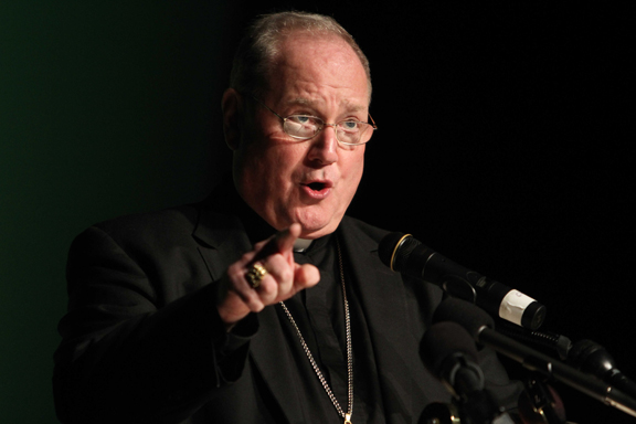 Cardinal Timothy Dolan of New York, president of the U.S. Conference of Catholic Bishops, has said talks with the White House over a proposed contraception mandate are 
