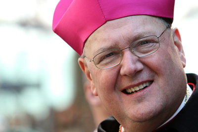 New York Cardinal Timothy Dolan, the nation's most prominent Catholic prelate, will deliver the closing blessing to the Republican National Convention in Florida next week. RNS photo by Gregory A. Shemitz