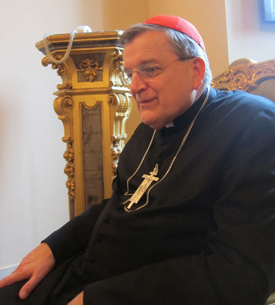 Cardinal Raymond Burke, an influential American conservative who has worked in the Roman Curia since 2008, lost one key post on Monday when he was left off the Vatican body that vets bishops for the pope to appoint. RNS photo by David Gibson