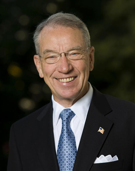 Senator Chuck Grassley of Iowa. 