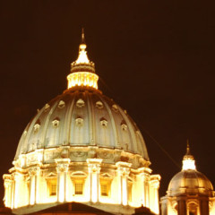 The dome of St. Peter’s Basilica, Vatican City.  Photo by Rene Shaw.