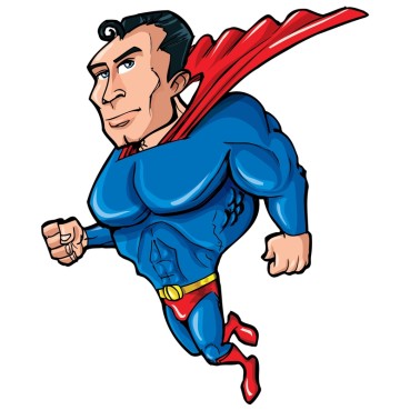 An illustration of Superman
