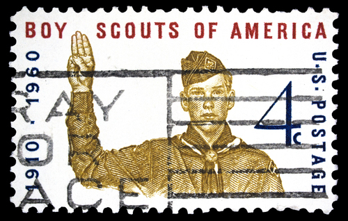 Boy Scouts of America postage stamp image courtesy Shutterstock.com