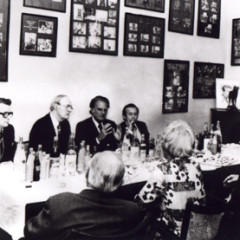 Billy Graham meets with Jewish leaders in Budapest, Hungary, on Sept. 4, 1977.