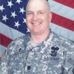 Chaplain Jeff Zust, an Army lieutenant colonel and an EMT, was deployed for 15 months in Iraq. Based on that experience, he later served on a team of chaplains, enlisted chaplain’s assistants and technology and training specialists tasked with adapting existing medic triage simulators for chaplains serving in forward operating bases and forward aid stations. RNS photo courtesy Jeff Zust.