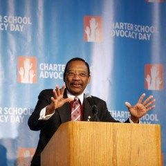 New York state Senator Ruben Diaz speaks at Charter School Advocacy Day.  Photo courtesy Sen. Diaz' official website. 