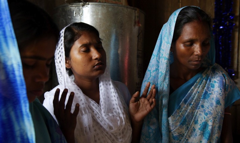 Prayer meetings in homes, like the once pictured here, are common in India. During Holy Week, one such home was targeted by religious fanatics. A Christian family of five was severely beaten, and the mother's hand was cut off.