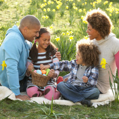 A family at Easter. Photo courtesy Shutterstock (http://shutr.bz/ZsQr8J)