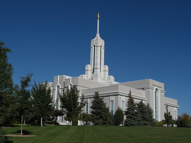 #1 - Provo - Orem, Utah (77% very religious) - Photo of Mt. Timpanogos LDS Temple, American Fork, Utah.  American Fork is a city in Utah County, Utah, United States, at the foot of Mount Timpanogos in the Wasatch Range, north of Utah Lake. It is part of the Provo–Orem, Utah Metropolitan Statistical Area. Photo courtesy Ken Lund via Flickr (http://flic.kr/p/7aMyNs)