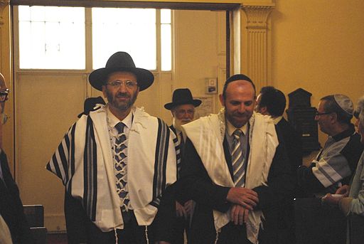 Rabbi Gilles Bernheim (left) offered his apologies for 