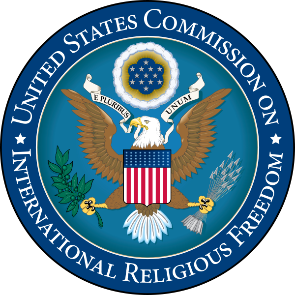 Logo of the United States Commission on International Religious Freedom photo courtesy Wikimedia Commons / Public Domain (http://bit.ly/10qxLXH)