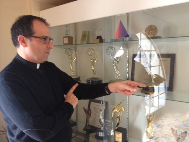 Eric Andrews’ credentials as an ordained Roman Catholic priest and Hollywood producer make him a rarity in both religious and entertainment circles. RNS photo by Megan O'Neil