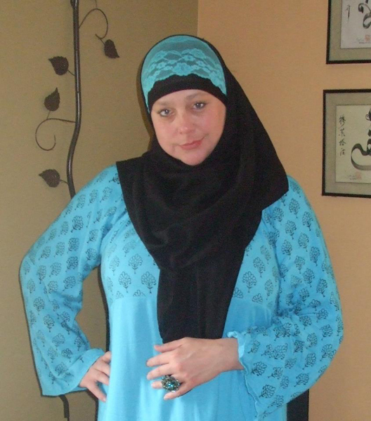  Malika MacDonald Rushdan, who converted in 1995 after divorcing her Christian husband, made her “shahada,” or declaration of faith, at the Islamic Society of Boston mosque in Cambridge. Photo courtesy Malika MacDonald