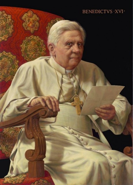 Portrait of Pope Benedict XVI, via Vatican Radio  