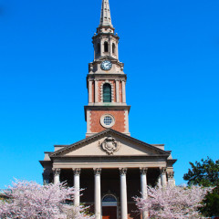 All Souls Church Unitarian is in the running to receive preservation grants in a campaign launched Wednesday (April 24) by American Express and the National Trust for Historic Preservation, for renovation of a bell tower crafted by the son of Paul Revere. Photo by Gary Penn