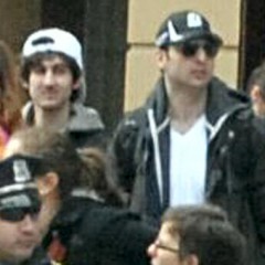 A photo released by the FBI shows Boston Marathon bombing suspects Dzokar Tsarnaev, left, and his brother Tamerlan Tsarnaev, right, before the explosions.