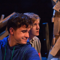 Logan Tarantino and Topher Rasmussen perform in Plan-B Theatre's 'Adam & Steve and the Empty Sea". Photo by Rick Pollock/courtesy Plan-B Theatre