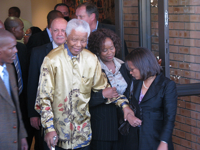 Nelson Mandela in Johannesburg in 2008. Photo courtesy <a href=