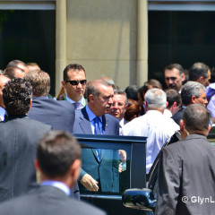 Turkey's Prime Minister Recep Tayyip Erdogan (center) in Washington, D.C. on May 17, 2013.  Photo courtesy Glyn Lowe Photoworks via Flickr (http://flic.kr/p/ejXVU8)