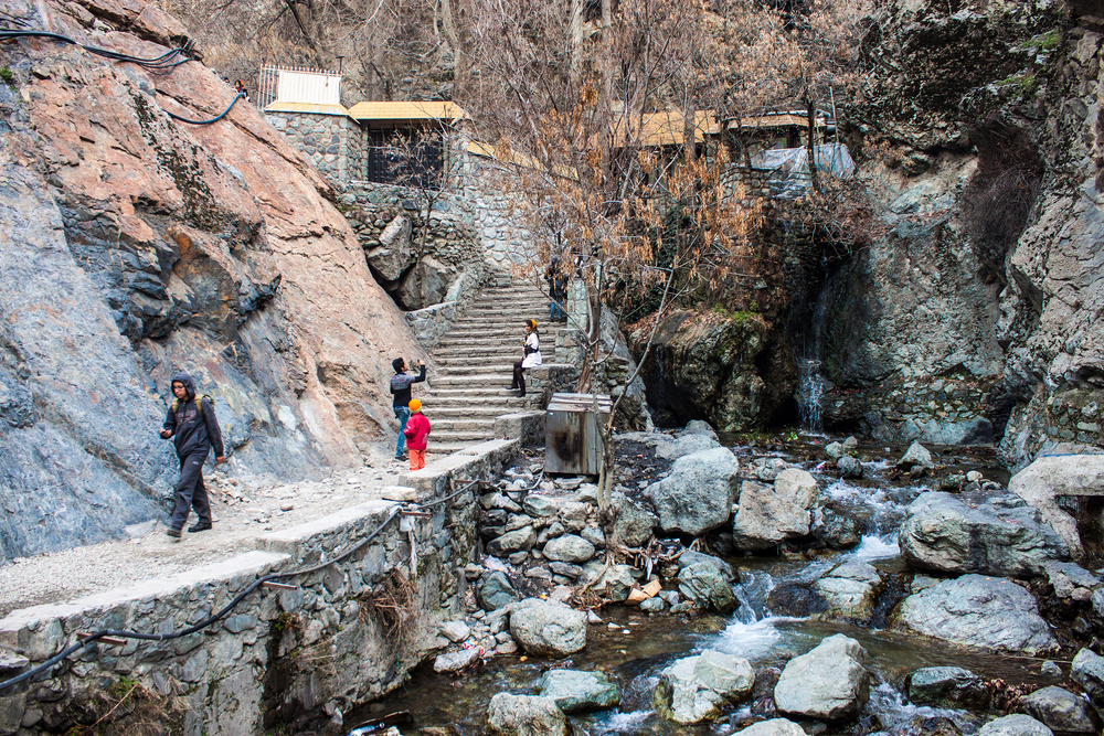 Tehran hiking darband mountain from Shutterstock