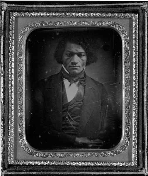 Frederick Douglass daguerreotype portrait c. 1850.  Photo courtesy National Portrait Gallery/Smithsonian Institute