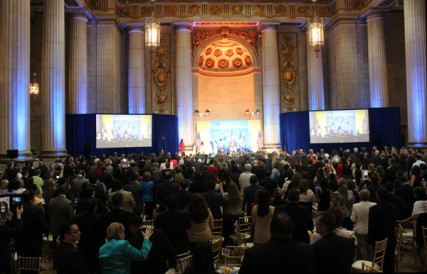 More than 500 people, including religious and political leaders gathered Thursday (June 20) at the National Hispanic Prayer Breakfast in Washington. RNS photo by Adelle M. Banks
