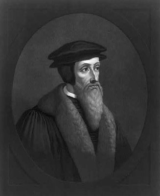 The 16th century Protestant Reformer John Calvin is perhaps best known as the godfather of Reformed churches, including Presbyterianism. But it's young American evangelicals who are now picking up his theological torch. Religion News Service photo courtesy Library of Congress