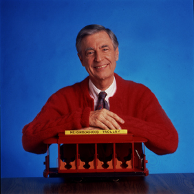 Fred Rogers hosted "Mister Rogers' Neighborhood" on PBS  from 1968 to 2001. RNS photo courtesy Walt Seng/PBS.