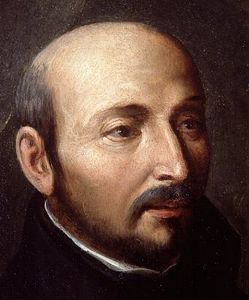 Saint Ignatius, founder of the Jesuits. 

Photo via Wikipedia. 

http://en.wikipedia.org/wiki/Ignatius_of_Loyola