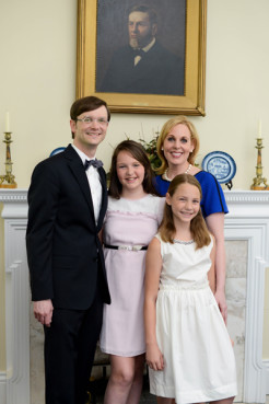 Greg Thornbury (pictured here with his family), dean of Union University’s theology school, was named Thursday (July 11) as the new president of The King’s College, a New York City evangelical school whose previous leader resigned in controversy. Photo courtesy Greg Thornbury