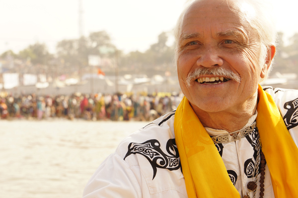 Rev. Patrick McCollum attends a spiritual gathering in the Kumbh Mela in Allahabad, India. Photo courtesy Rev. Patrick McCollum