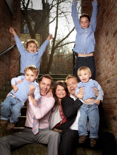Barrie Drewitt-Barlow, 42, and his partner, Tony, 49 -- millionaires who run a surrogacy company in Britain and the U.S. -- have been a high-profile couple since 1999 when they became the first gay couple to be named on the birth certificate of their child. Photo courtesy Drewitt-Barlow family