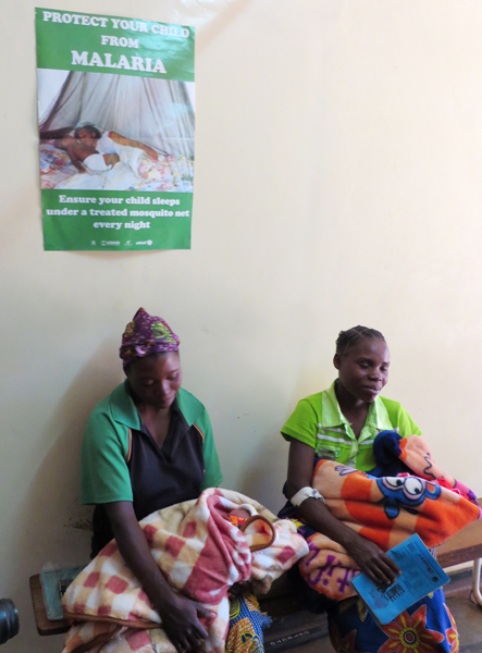 Mothers in Macha are encouraged to use preventative measures to protect their children from malaria. RNS photo by Sarah Pulliam Bailey